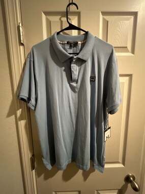 Collection by Michael Strahan Men's Blue Polo Shirt XL